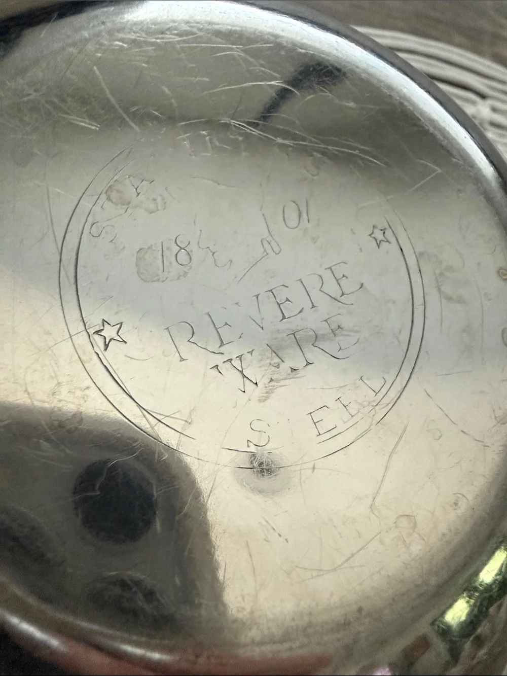 Vintage Revere Ware Stainless Steel O Ring Double Circle Patent Mixing Bowl Set